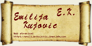 Emilija Kujović vizit kartica